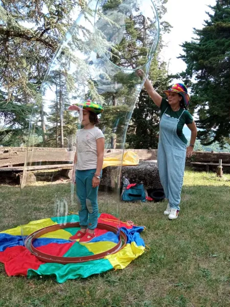 animazione festa bolle giganti