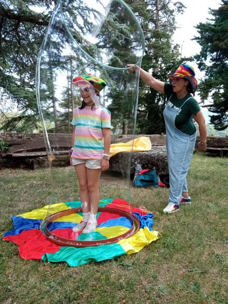 animazione festa bolle giganti
