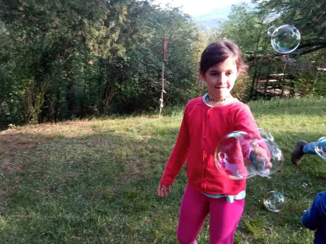 Laboratorio animazione bolle di sapone